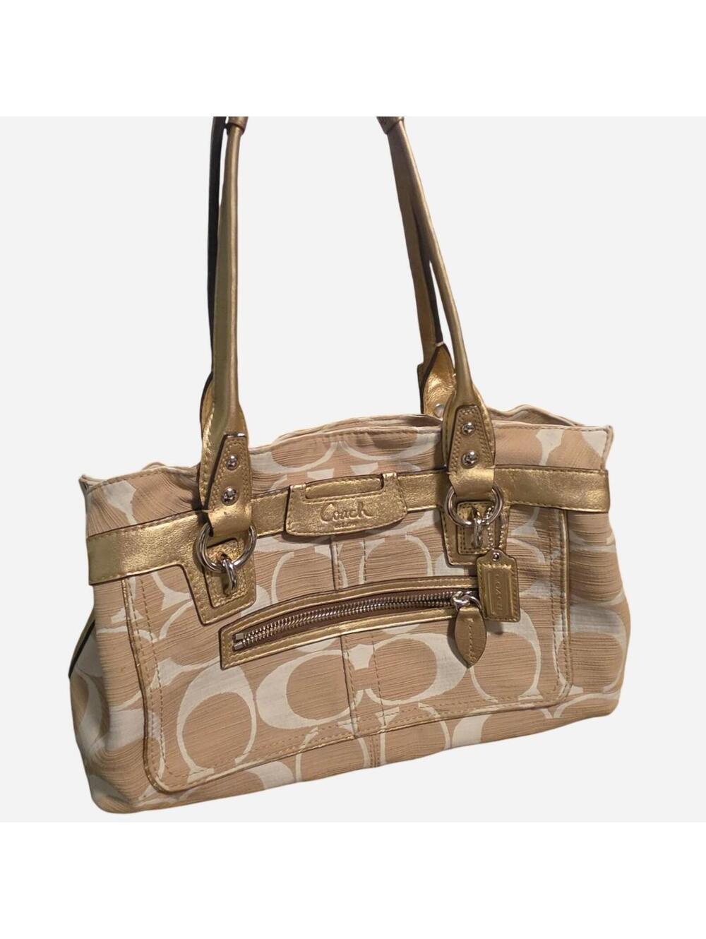 Coach Women's Tan and Brown Bag